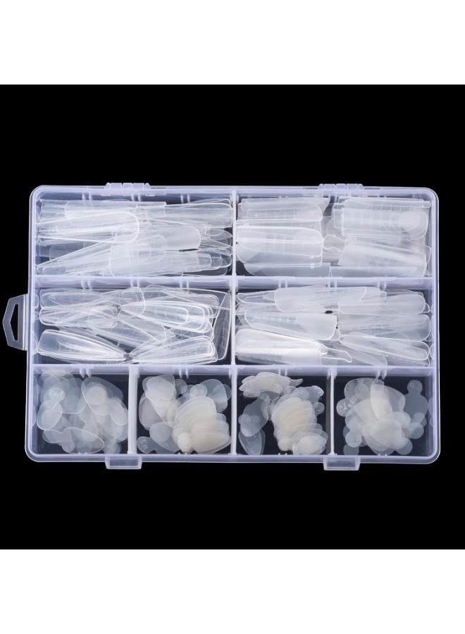 NMKL38 288PCS Dual Nail Form with French Silicone Sticker Reusable Dual System Mold Kit for Nail French Line Guides Manicure Tool - Image 3
